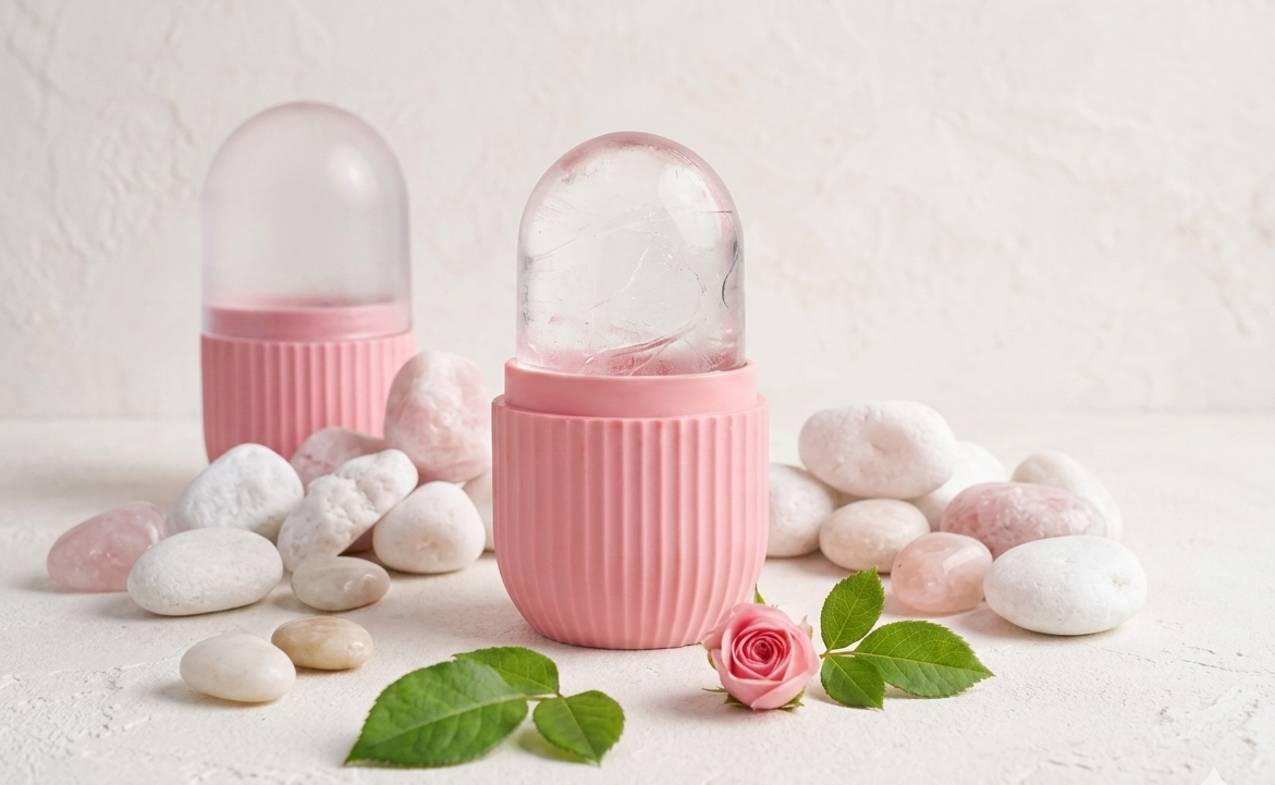 Face Glow Ice Roller | Reduces Puffiness & Redness | Cooling Facial Massager for Glowing Skin | All Skin Types | UAE & KSA
